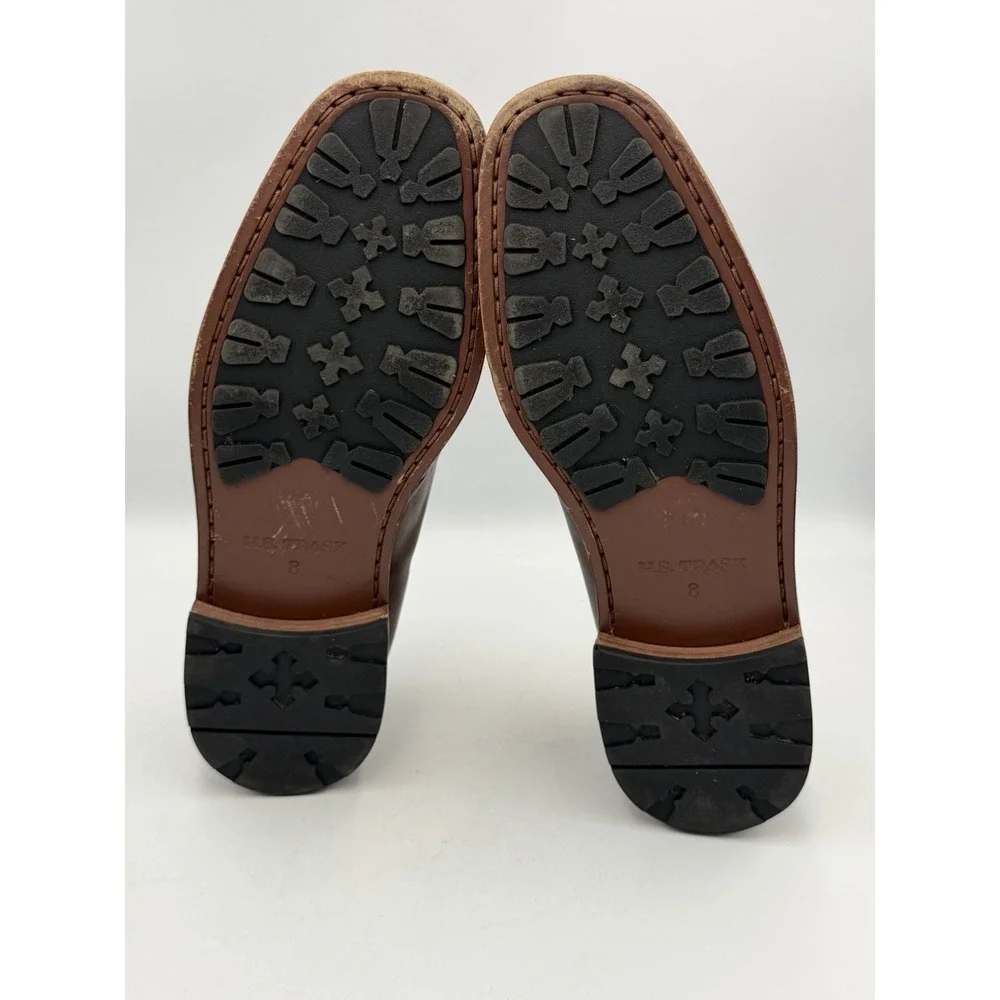 H.S. Trask Choteau Loafer Brown Leather Penny Loafers Men's Size 8M